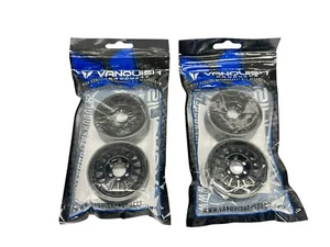 Vanquish Products 1.9 KMC KM445 Impact Blk Anodized VPS07801 Set Of 4 Nip #14689 - Picture 1 of 2