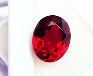 Rhodolite Red Garnet 9.10 Ct Certified Oval Cut Loose Gemstone With Free Gift - Picture 1 of 7