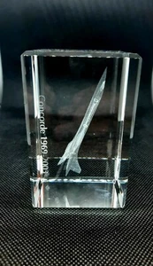 Crystal Impressions Concorde Carved Crystal Craft Ornaments Creative Laser - Picture 1 of 8