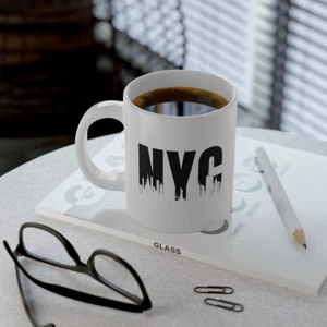 NYC Skyline Silhouette New York City Jumbo Mug, 20oz - Picture 1 of 6