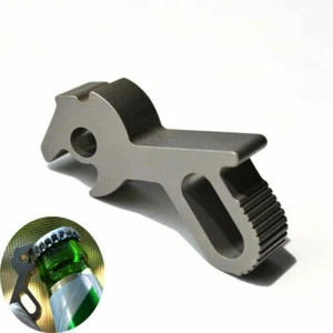 EDC Outdoor CNC TC4 TitaniumBottle Opener Keychain Pendant Necklace Tool BP-6T - Picture 1 of 10