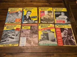 Lot of 8  Railroad Model Craftsman Magazines -  1956   -- Set 6 - Picture 1 of 12