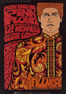 PINK FLOYD - Fillmore 1967 - Music Concert Poster Art  A4/A3/A2/A1/A0