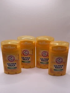 Arm & Hammer Ultra Max FRESH Solid Deodorant Stick 1.0 oz ea *LOT of 4* - Picture 1 of 4