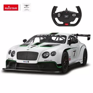 Rastar 70600 escala 1:14 RC Bentley Continental GT3 coche de juguete para niños con control remoto blanco - Imagen 1 de 6