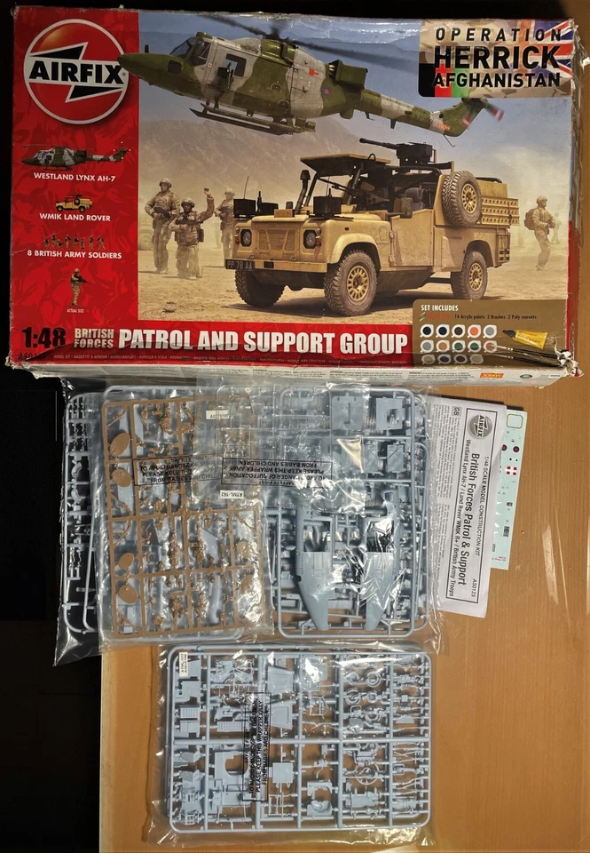 AIRFIX A50123 - BRITISH FORCES OPERATION HERRICK AFGHANISTAN - 1/48 PLASTIC KIT - Immagine 1 di 1
