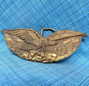 Western Eagle Belt Buckle Artist Rita Stewart Vtg 80s Ultra Ent Denver   .CPA255 - Picture 1 of 8