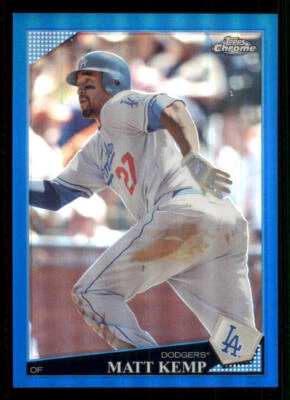 2009 Topps Chrome Blue Refractors #48 Matt Kemp /199 - Image 1 of 2