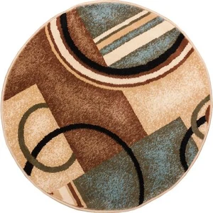 Well Woven Barclay Arcs & Shapes Light Blue Modern Geometric Area Rug 3'11" R... - Picture 1 of 7