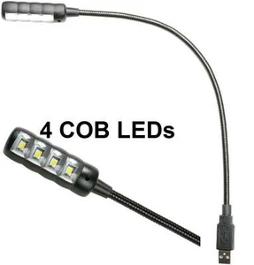Ultrahelle USB LED Notebook Lampe Schwanenhalslampe Leuchte Mixerlampe Minilight - Bild 1 von 7