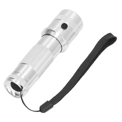 Multicolor Flashlight Silver RGB Color Changing LED Torch Waterproof Flashlig MG - Image 1 of 4