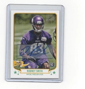 Rodney Smith Autograph Card Topps Magic Minnesota Vikings Auto BLUE INK - Picture 1 of 1