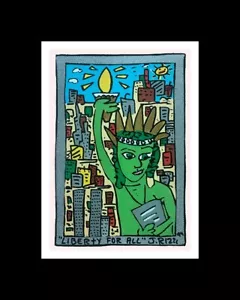 JAMES RIZZI • 'Liberty for All' - Custom Matted & Framed Art Print - Picture 1 of 1