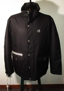 Herren VOLVO schwarze isolierte Jacke mit durchgehendem Reißverschluss Größe L/XL neu ohne Etikett - Bild 1 von 8