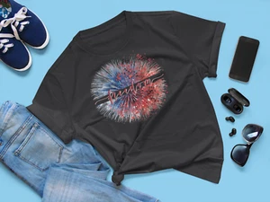 NEW Patriotic American Fireworks Fourth of July Freedom T-Shirt - Unisex - Picture 1 of 38