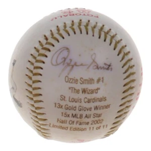 Ozzie Smith Signed LE Career Stat Engraved Baseball (JSA COA) St. Louis Cardinal - Picture 1 of 7