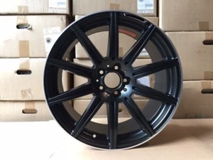 19" MERCEDES BENZ AMG BLACK E63S RIMS WHEELS CLS CLASS CLS500 CLS550 CLS55 CLS63 - Picture 1 of 2