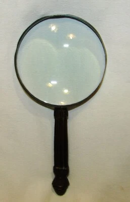 LOUPE ANCIENNE MANCHE EN BRONZE 19ème siècle - Photo 1/4