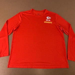 Kansas City Chiefs Nike Mens XXL Red Team Issue Mike Caliendo 66 Germany Tee - Picture 1 of 14