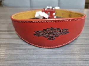 Large Greyhound 17-21 Inch collar soft leather SECONDS / SAMPLE LG 10 - Picture 1 of 5