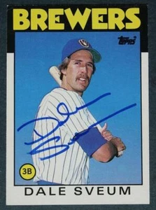 Milwaukee Brewers Star Dale Sveum signed / autographed 1986 Topps UPDATE card -- - Picture 1 of 1