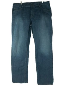 Vaqueros rectos ajustados clásicos Calvin Klein para hombre W38 L32 bonitos ver detalles - Imagen 1 de 7