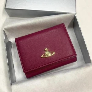 Vivienne Westwood Gamaguchi threefold wallet Color Wine Red 11cm × 9cm × 3cm - Picture 1 of 18
