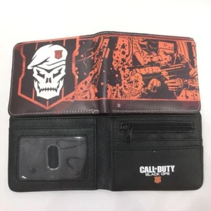 Call of Duty Modern Warfare Skull Card Holder Coin Pocket Wallet PU Cash Purse - Picture 1 of 21