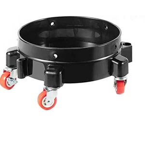 Pro 11.5 Inch Bucket Dolly, Removable Rolling Bucket Dolly Easy Push 5 Roll S... - Picture 1 of 6