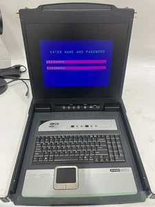 Conmutador KVM de consola de montaje en rack Tripp Lite 8 puertos 1U, pantalla LCD 19 pulgadas -B020-U08-19 - Imagen 1 de 5