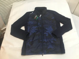 NWT $248.00 RLX Golf Ralph Lauren Mens Hybrid Wool Jacket Navy Camo MEDIUM - Picture 1 of 2