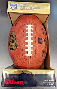 NFL Autentica Pelle Wilson "The Duke" Football Super Bowl XLII Patriots Giants - Foto 1 di 4