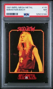 1991 IMPEL MEGA METAL SKID ROW SEBASTIAN BACH #115 TRADING CARD PSA 7 NM LOW POP - Picture 1 of 4