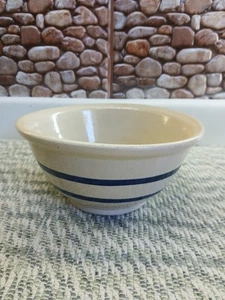 Vintage Roseville Serving 8" Mixing Bowl Stripe Farmhouse USA Pottery Stoneware - Picture 1 of 11