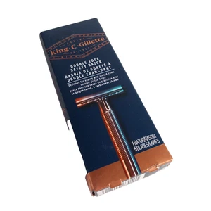 Navaja de seguridad King C Gillette doble filo ¡Nueva en caja! - Imagen 1 de 3