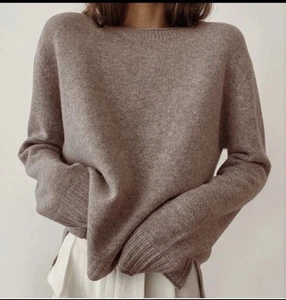 Jenni Kayne Sweater Womens Size XS Brown Wool Cashmere Blend Knit Pullover EUC - Picture 1 of 12
