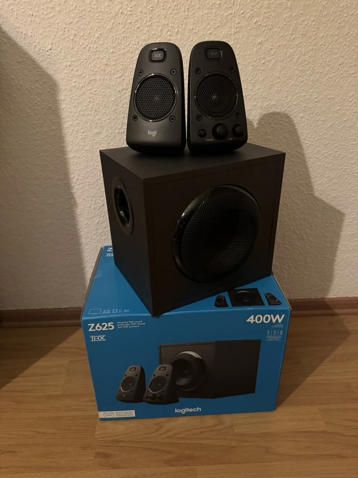 Logitech PC-Lautsprecher Boxen Speakers Z625 2.1 Set THX Zertifiziert - Bild 1 von 1