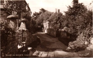 Sunlight & Shadow in Ilmington Warwickshire England RPPC Vintage Postcard - Picture 1 of 2