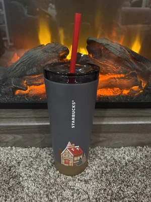 Starbucks 2025 Vacaciones Navidad Pan de Jengibre Casa Vaso 16oz Foto 1 de 4