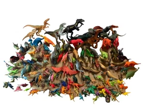 Lot Of Toy Dinosaurs Jurassic Park And Many More Vintage And New - Picture 1 of 19