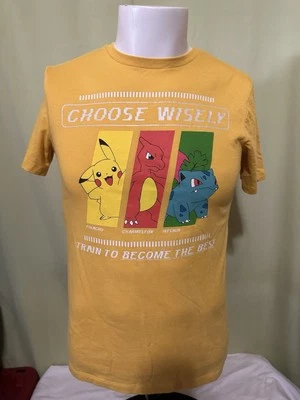 Pokémon Pikachu Charmeleon Ivysaur Old Navy Youth Yellow T Shirt Size XL 14-16 - Image 1 of 3