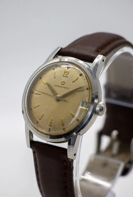 Vintage Años 50 Eterna-Matic Fecha Automático Cal. 1249 Swiss 34 mm - esfera original Foto 1 de 4