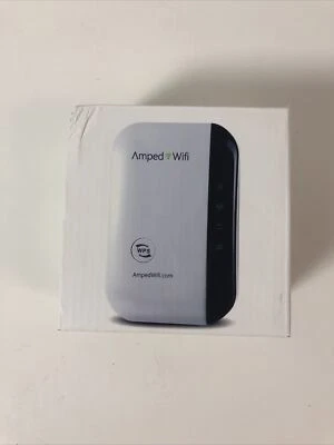 AMPED WIFI Extender Booster Wireless Repeater NEW (open box) - Image 1 of 4