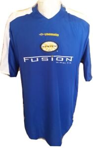 Vintage Miami 🇺🇲 Fusion FC Third Defunct Umbro Soccer Jersey Large