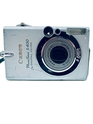 Canon PowerShot S400 Digital ELPH Camera 4.0MP Silver Parts/Repair(Error 18) - Image 1 of 4