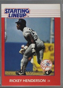 1988 Starting Lineup Cards Rickey Henderson HOF