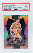 /15 Ivica Zubac 2016-17 Select ROOKIE Pink Prizm National #114 LAKERS POP 2 SP