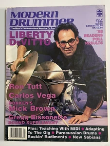 Modern Drummer Magazine - Liberty Devitto - Billy Joel - July 1988 - Picture 1 of 5