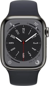 AU New Apple Watch Series 8 41mm Graphite Stainless Steel Case GPS + Cellular - Picture 1 of 1