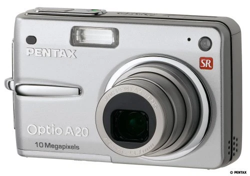 Pentax Optio A20 10 MP Digital Camera with 3 x Optical Zoom and Shake Reduction - Image 1 of 1